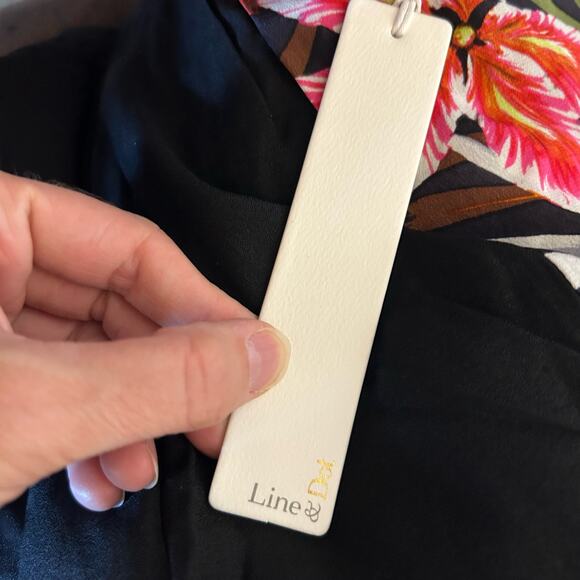 Line & Dot Revolve Womens Tropical Floral Print Black Crop Pants Small NWT - Picture 12 of 12